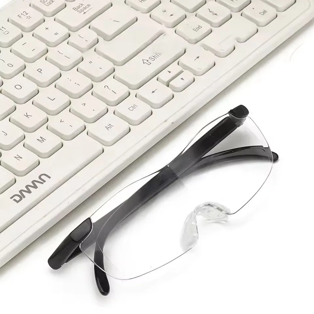 Reading glasses with professional 250-degree magnification, portable magnifying loupe with 160% magnification included as a gift image 4