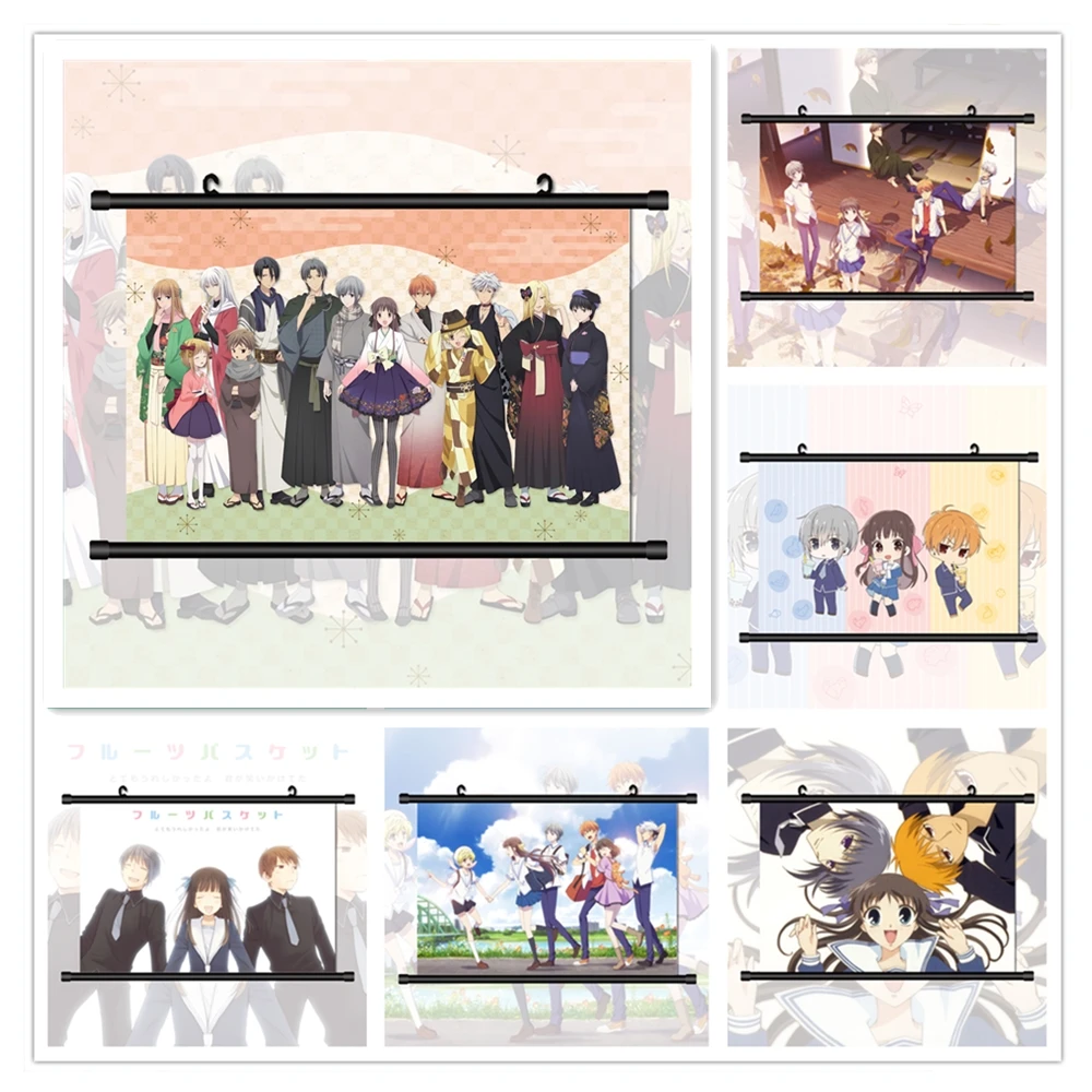 Fruits Basket Honda Tohru Sohma Kyo Yuki Anime Canvas Painting Posters Living Kids Room Decor Pictures Manga Wall Art Prints