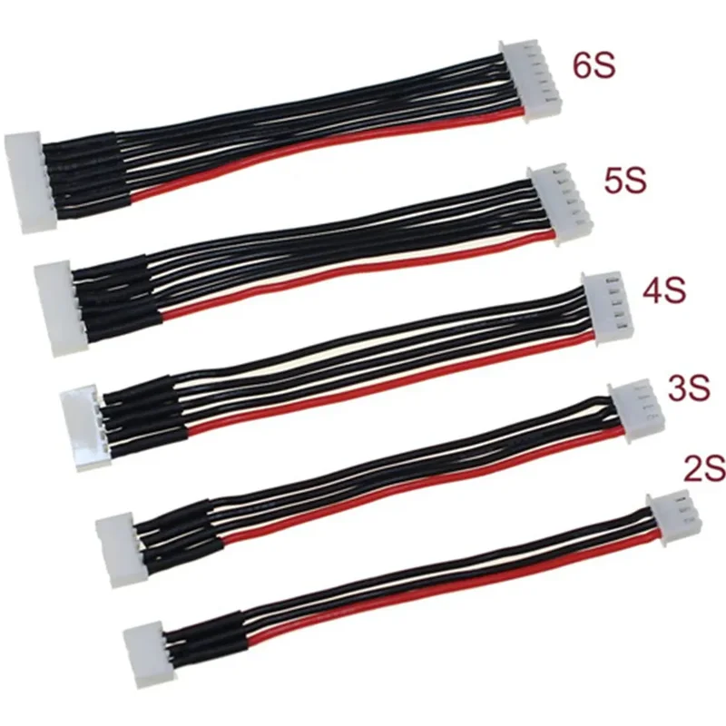 2S 3S 4S 5S 6S JST-XH Plug Adapter Wire LiPo Balance Charging Extension Cable for RC Model Drone Battery Charger Connection