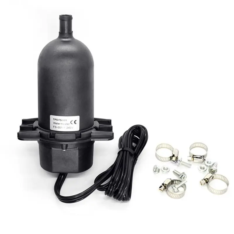 A72Z Engine Block Heater ,Self-Circulation Engine Water Heater Black Preheater for Generators Trucks Gas Engines 240V - 500W
