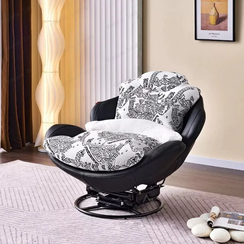 

Lazy sofa rotating eggshell rocking chair adult balcony reclining household leisure single sleepable reclining chair