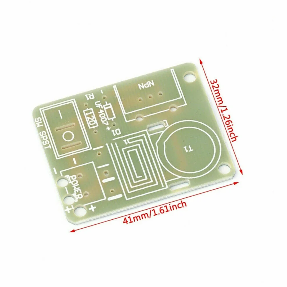 1 Type Step-up Transformer Booster Coil Production Kit 120 Ohm Resistor N20 PCB Board 4.2cm*3.2cm*0.16cm UF4007