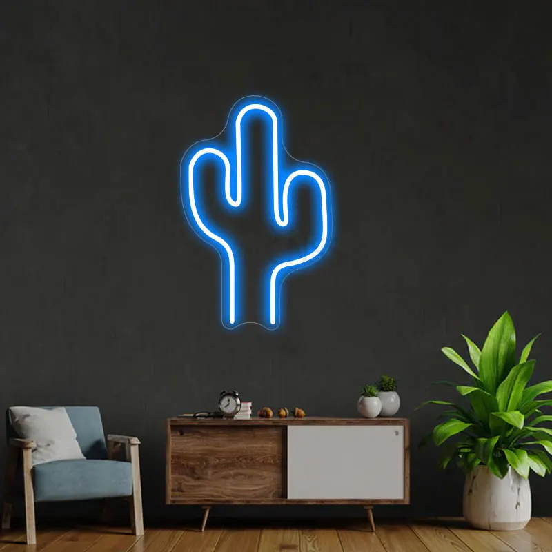 Cactus LED Neon Light Sign para Quarto de Criança, USB, Wall Decor, Baby, Presente de Aniversário