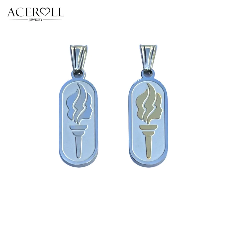 ACEROLL Stainless Steel Pendant of Young Women Torch Award Medal for Personal Progress for Mormons