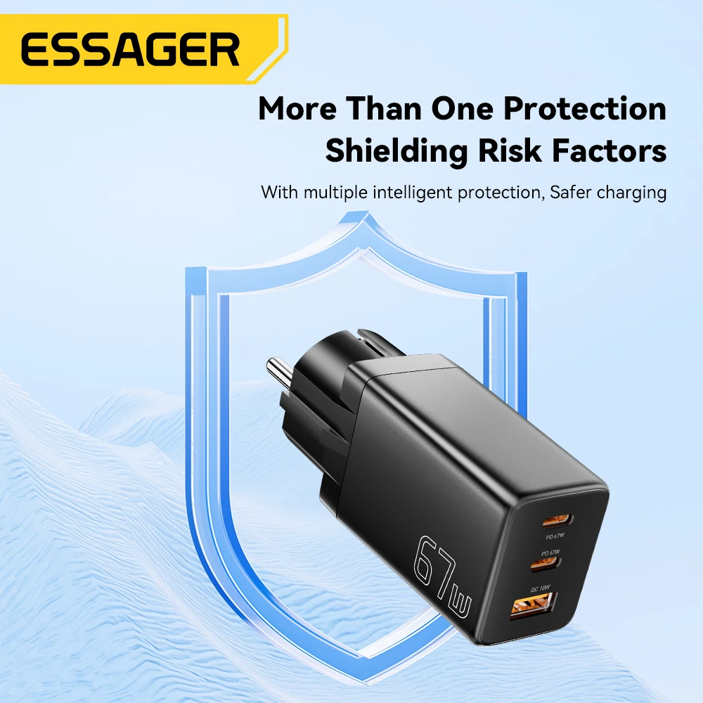 Essager GaN USB 유형 C 충전기 67W 45W 33W KR EU 플러그 삼성 ... - 5