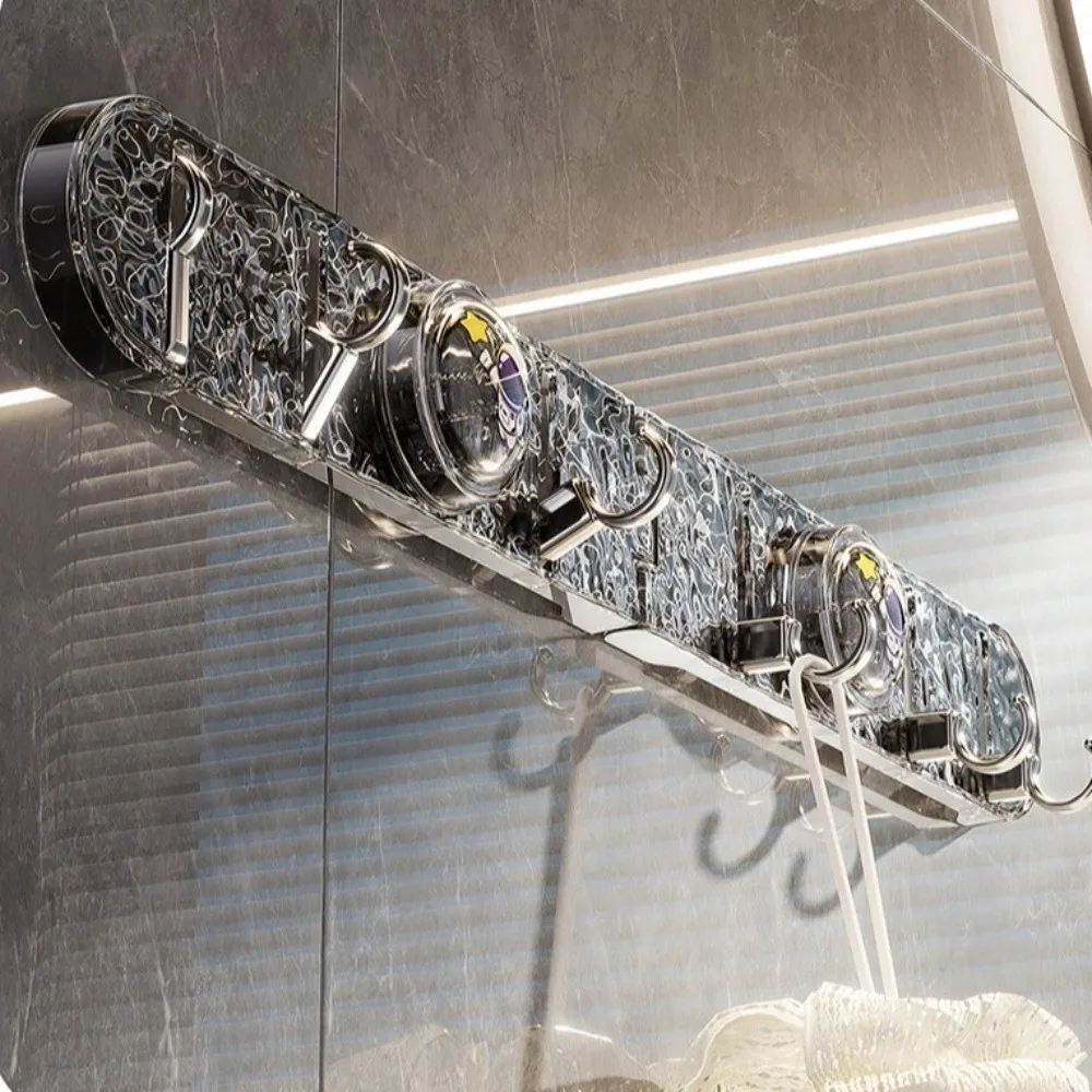 

Rotating Folding Suction Cup Hook Multi-Purpose Space Saving Towel Rack Non-Slip High Weight Wall Mounted Hook