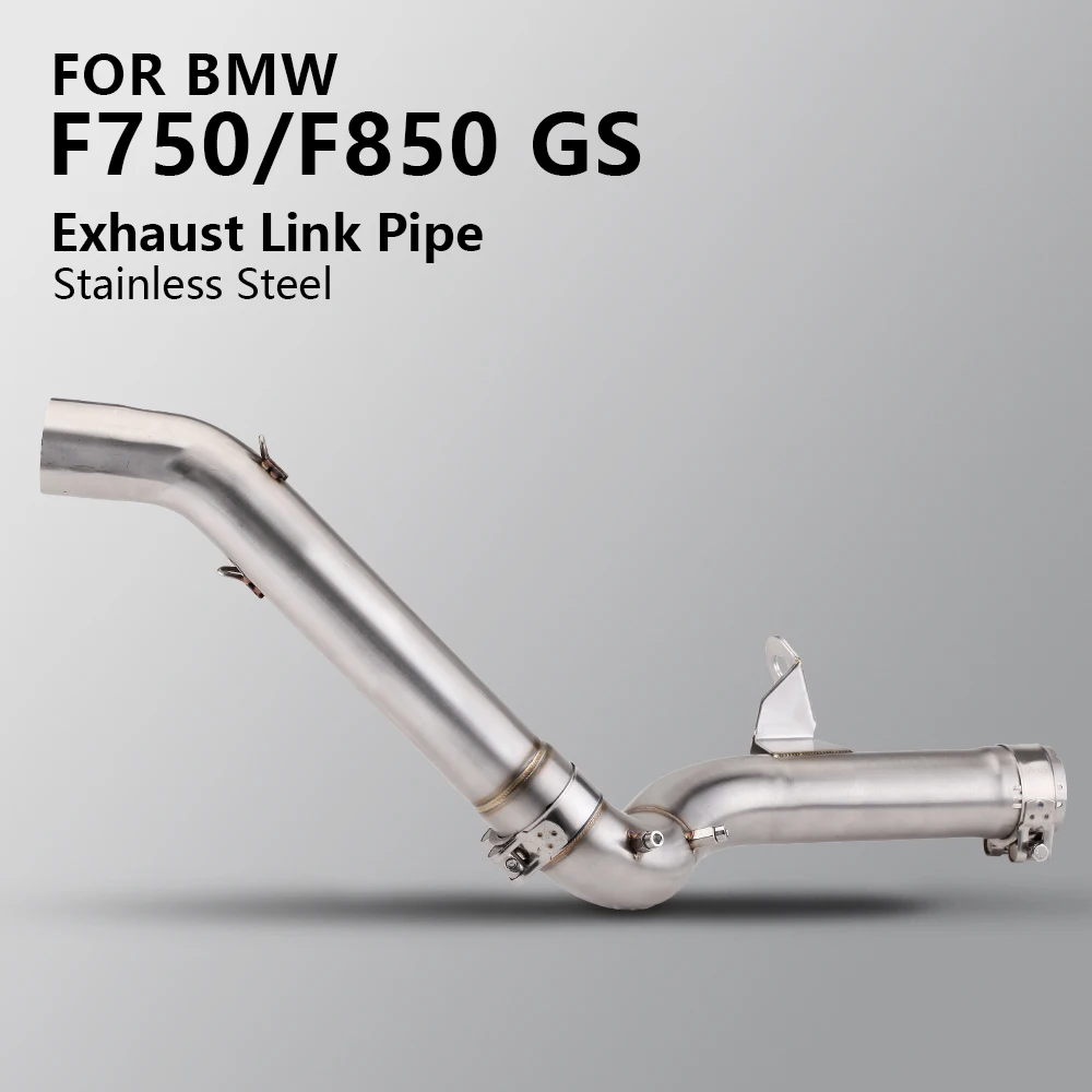 

For BMW F750GS F850GS 2018-2021 motorcycle exhaust pipe middle section slip-on stainless steel middle link pipe