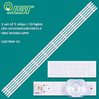New 5pcs/Kit LED Strips 55A20 TL-55R700 5800-W55000-GP00 SW55D10-ZC56AG-01D CRH-A5530300510B73REV1.0 CRH-A5530300510B73 REV1.0