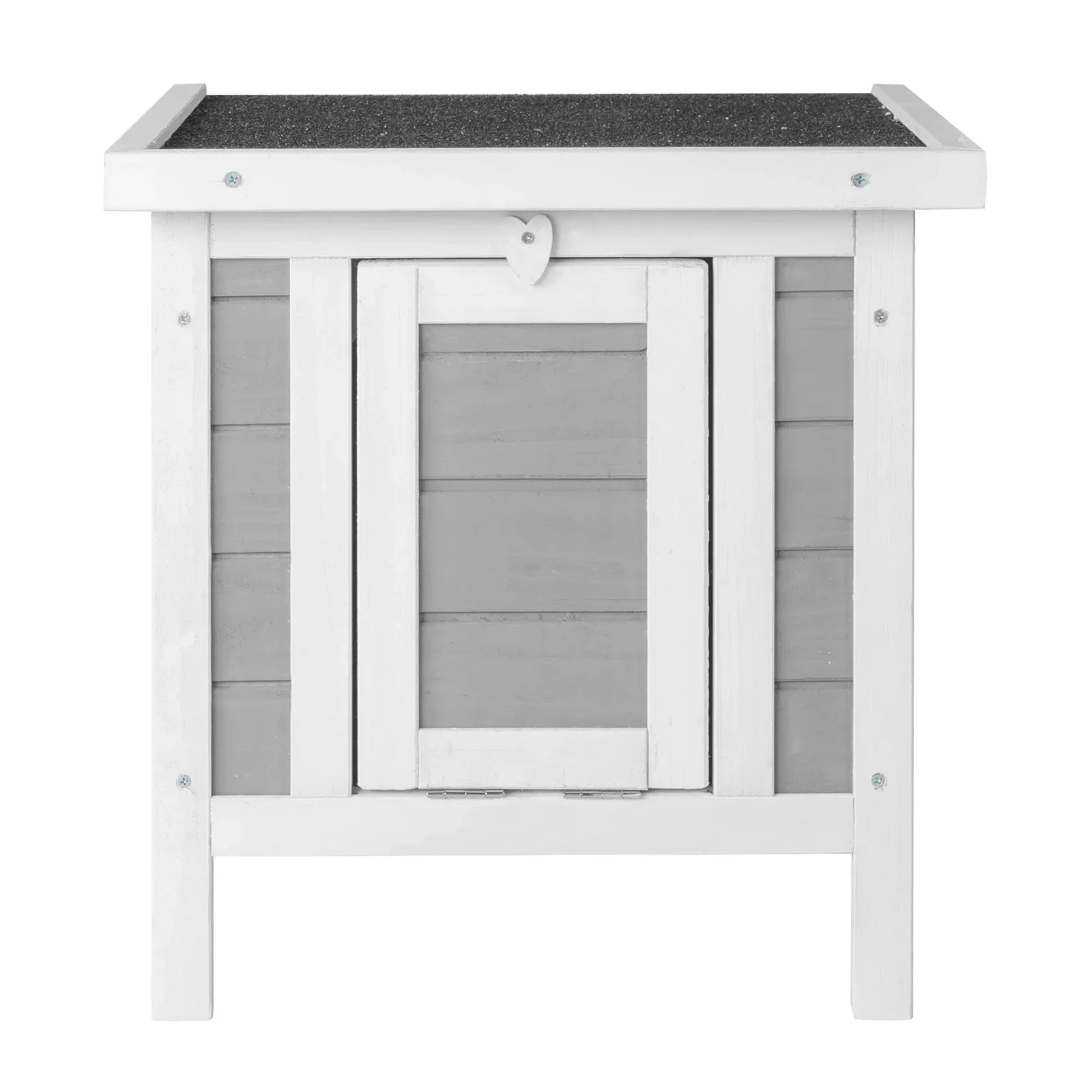 20" Wooden Waterproof Rabbit Hutch Pet Bunny Small Animal House Habitat Gray