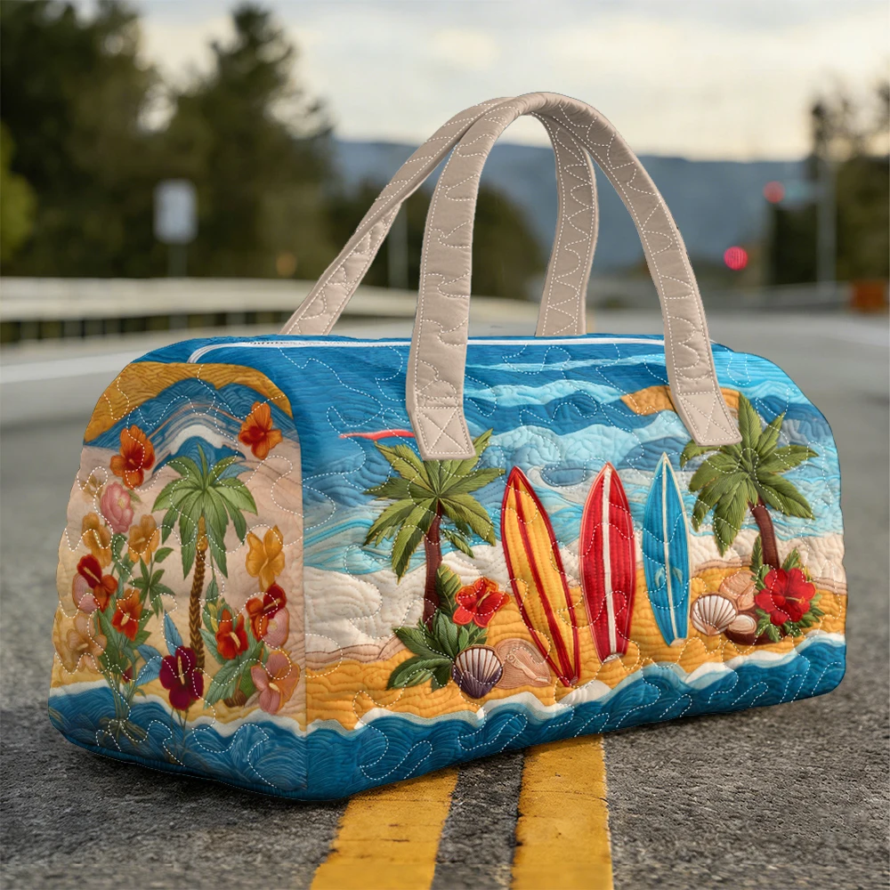 

3D Printed Quilted Travel Bags Personalized Gifts Sport Bags cute Handbag Tote Bag Custom Training Bag Beach Hiking Camping