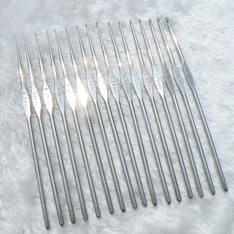 1pcs 0.5~2.1mm crochet hook for knitting embroidery Tool DIY handmade needlework