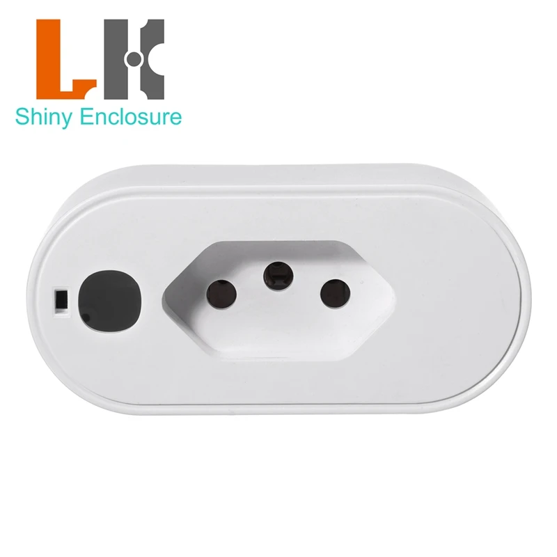 87x39x35mm New Mini Brazil Standard Smart Socket Plastic Enclosure Empty Housing Shell (Non-Finished Product)