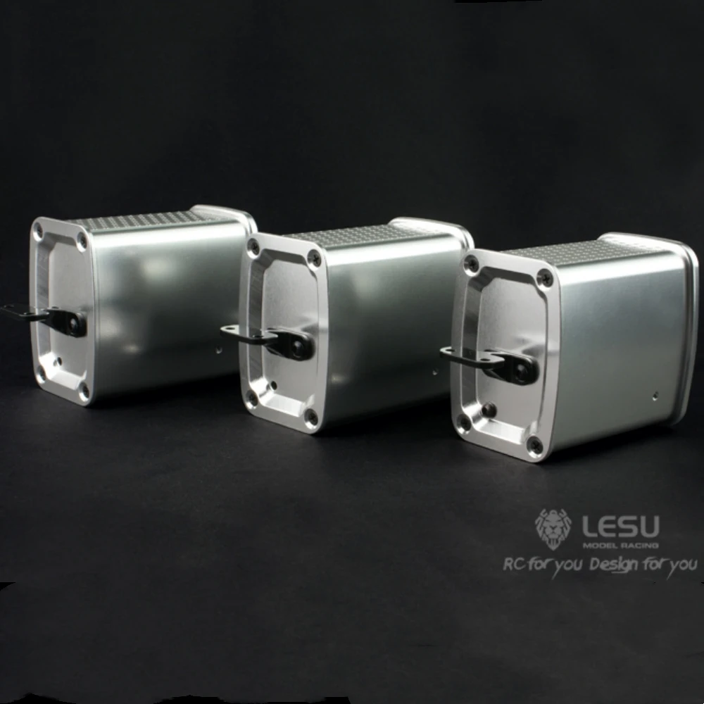 배기 탱크 G-6050 알루미늄 합금 업그레이드 1/14 Tamiya RC Benz Romote 제어 트레일러 트랙터 덤프 트럭 장난감 부품