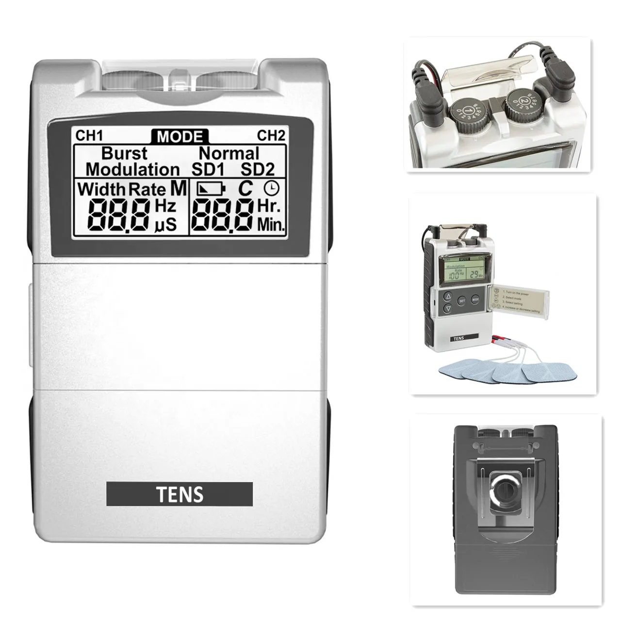 7000 TENS EMS Portable Electronic Muscle Stimulator for Arthritis Management and Physical Fitness TENS/EMS