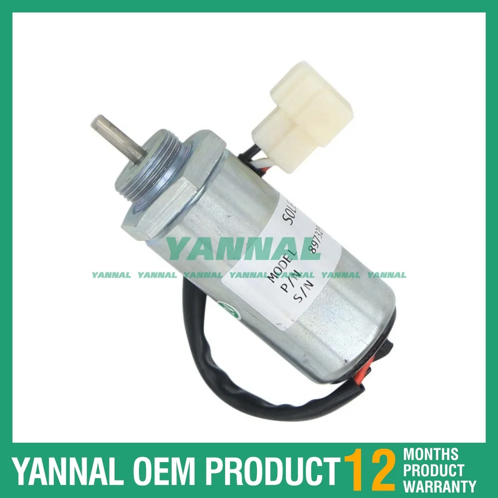 

12V Stop Solenoid 8970701303 For Doosan Crawler Excavator SOLAR 030;035;030 PLUS