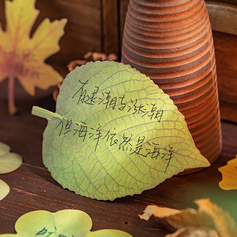 60 stks Bladeren Beschrijfbaar Materiaal papier Achtergrond Decoratie Plakboek DIY Label Dagboek Briefpapier Foto Envelop Album Dagboek