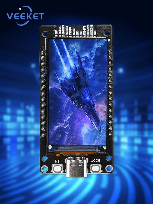 Papan Pengembangan ESP32 1,9in/1,14in ST7789 170X320 Layar LCD TFT, Modul WiFi + BL, CH340, Tipe C UNTUK Arduino Micropython