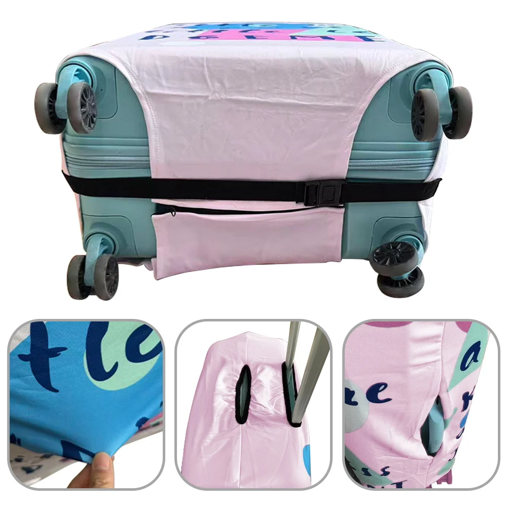 Luggage Cover Travel Luggage Cover Dustproof Thick Elastic Fabric Suitable for 18-32 Inch Cute Cartoon Pattern