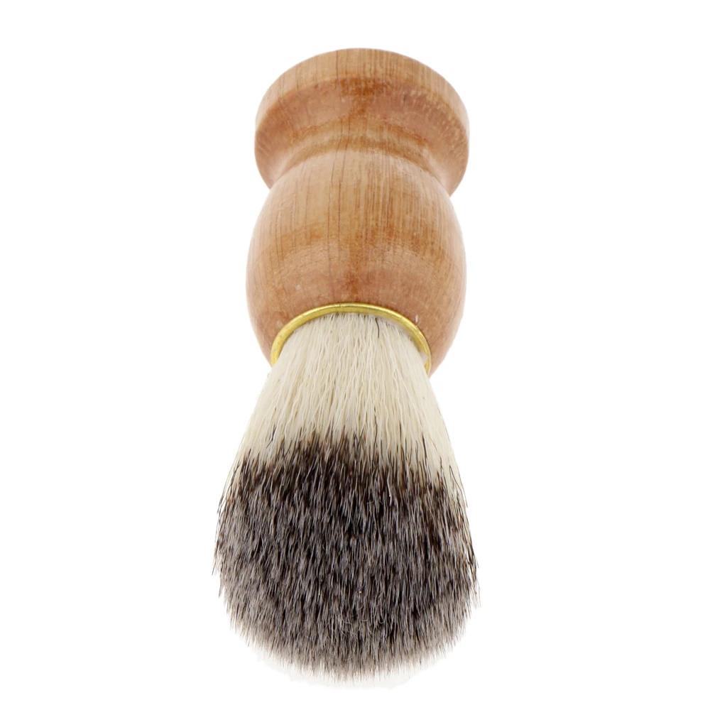 

Soft Bristle Shaving Brush for Men Barber Grooming Tool with Wood Handle Beard Shaving Brush for Facial Hair