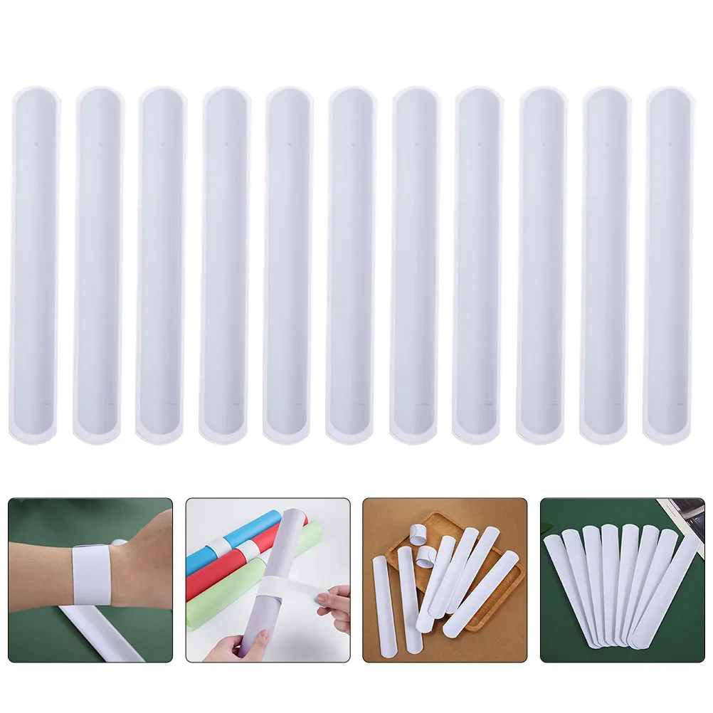 

30Pcs DIY White Blank Slap Bracelets Graffiti Bands for Parties Festival Wristband Favors Blank Slap Bracelets