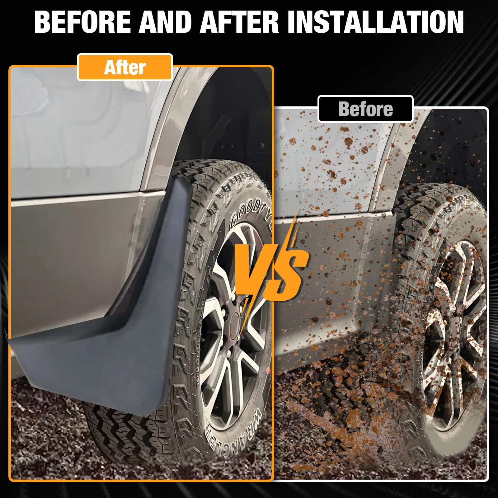 4Pcs For Renault Dacia Duster II Splash Guards mudguards Fender Mudflap Mud Flaps Mud Guard Front Rear Car Accessories 2017-2023