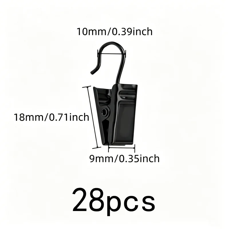 28 pcs Silver Metal Drapery Pins, Strong Secure Grip for Photo Hanging Display, Multipurpose, Versatile
