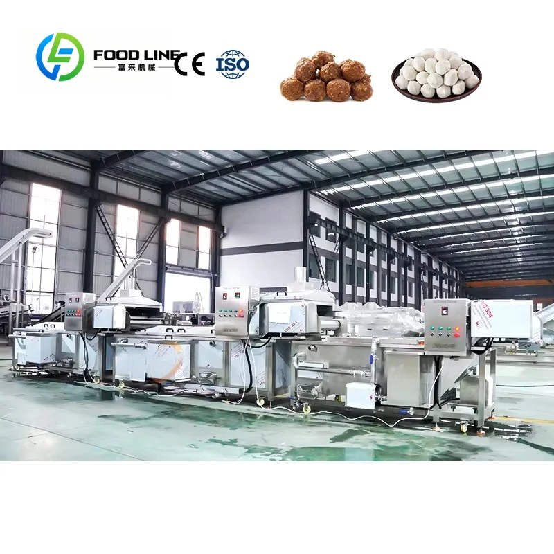 Meatball Forming Machine Cheese Meatballs Production Line Custom 100Kg/H Meatball Molding Machine Industrial Blanching Machine