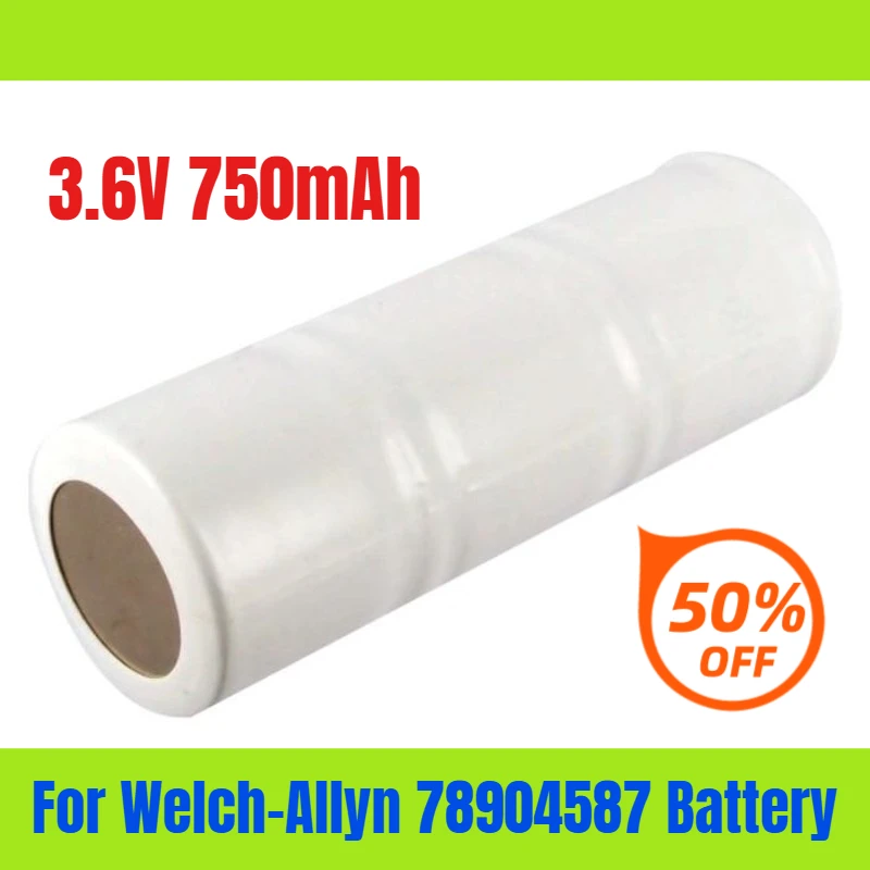3,6 V 750 mAh pour batterie Welch-Allyn 78904587