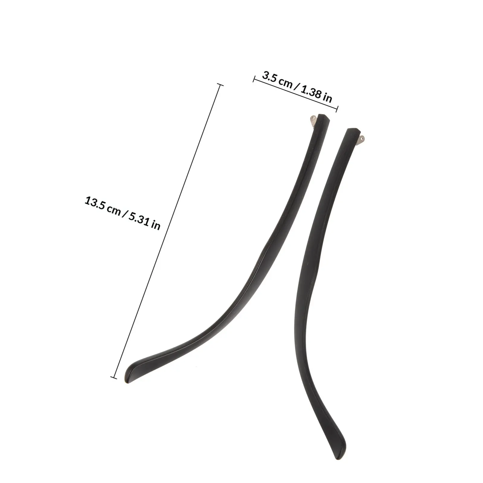 1Pair Universal Glasses Replacement Temple Silicone Titanium Eyeglass Arm Legs Wear Resistant Comfortable