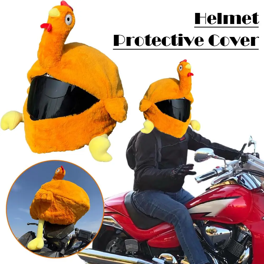 

Turkey Plush Helmet Protective Hood Motorcycle Full Protection Plush Cover Helmet Funny Fabric 2026 Cartoon Animal Cover He G5A3
