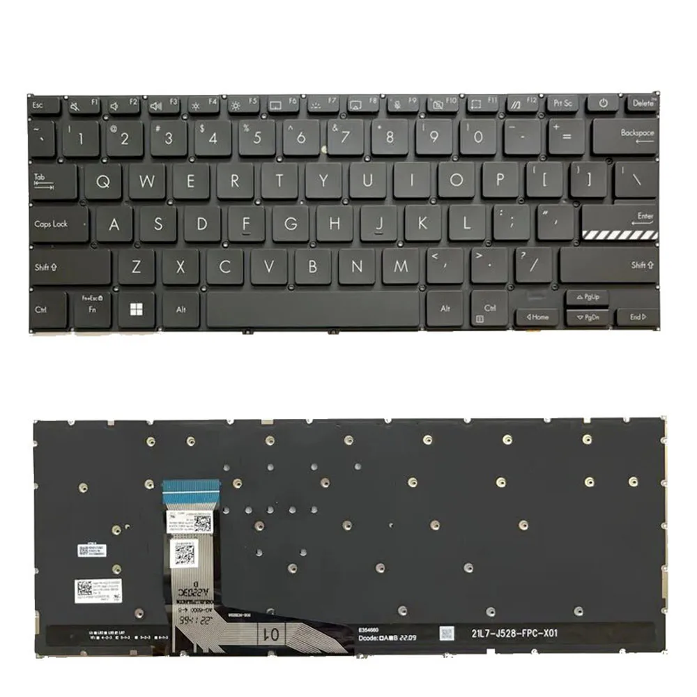 

Laptop Keyboard For ASUS VivoBook 14 HQ21019691007 ASM21L73U4JH181 0KNB0-1605UI00 SOE-NCB2319 Without Frame Black US Backlit