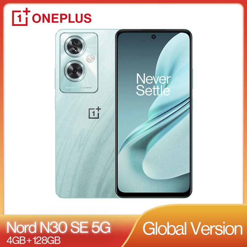  OnePlus Nord N30 SE 5G Global Version 4GB 128GB 6.72" FHD+ Sunlight Display Dual Stereo Speakers 33W SUPERVOOC 5000mAh 