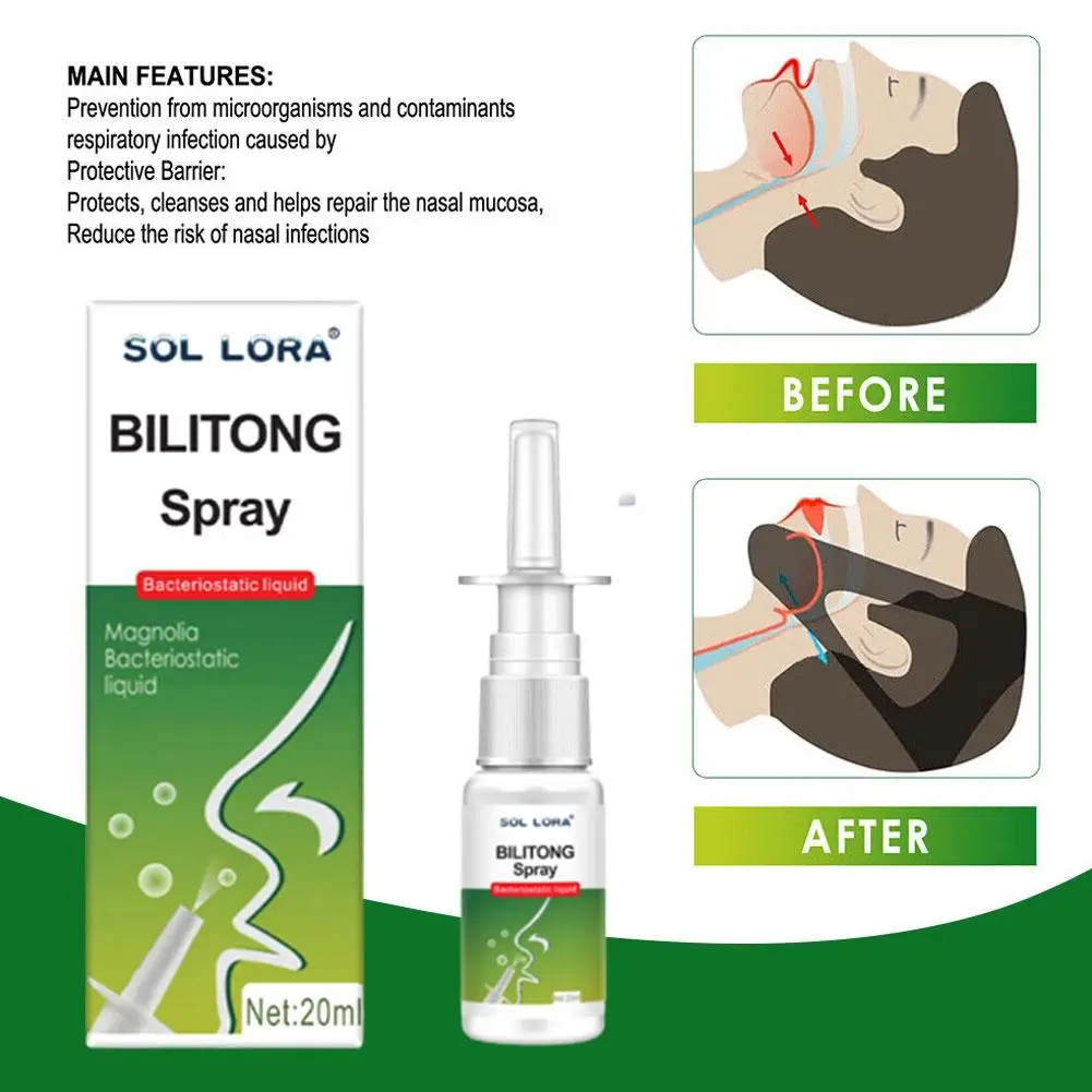 5pcs Nasal Spray Treatment Chronic Sinusitis Nasal Discomfort Nasal Drop Nose Itch Cool Herb Ointment Spray Health Care 20ml