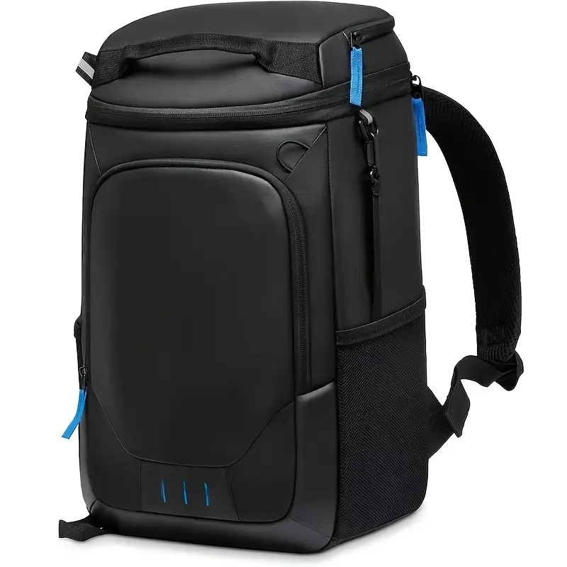 

Travel PU Lunch Box backPack Large Capacity Double Shoulder Ice Bag Waterproof Picnic Insulation Bag for Hiking Beach Camping