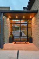 House Balcony Used French Door Aluminum Double Tempered Glass Door Modern Design Thermal Break Aluminum Structure Casement Door 6