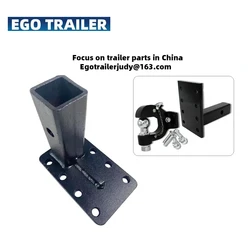 Egotailer adjustable Pintle hook fixing base receiver fixture trailer hitch towing Heavy duty  trailer  RV parts accessories