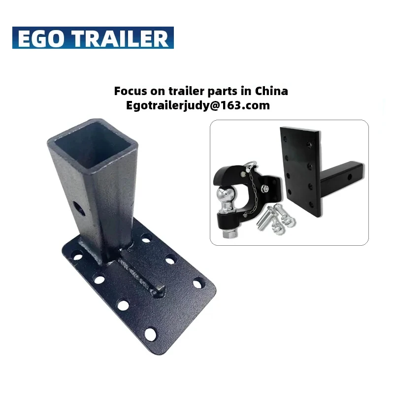 Egotailer adjustable Pintle hook fixing base receiver fixture trailer hitch towing Heavy duty  trailer  RV parts accessories