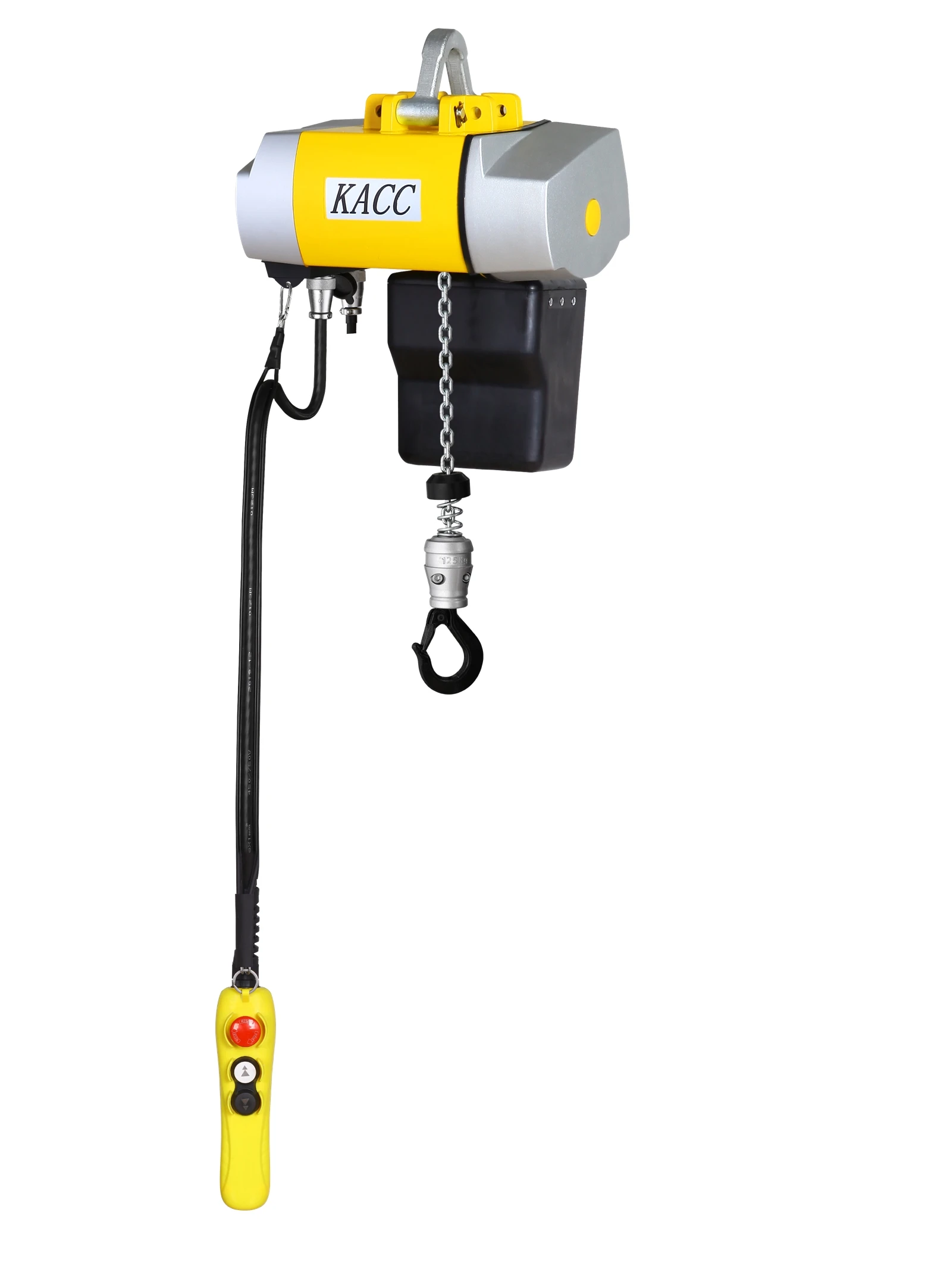 500kg Small Electric Wire Rope Hoist 1200 Kg with remote control mini electric hoist with trolly