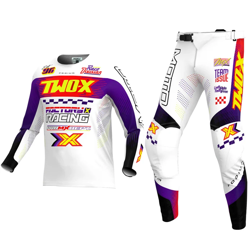 

Two-X Podium Gladiator MX Motocross Jersey Pants Race Combo Enduro DH Dirt Bike Gear Set Offroad MTB ATV Moto Suit Dirt Bike Kit