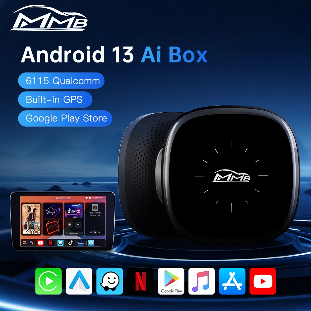 MMB MAX Q2W CarPlay Ai Box Android 13 8-Core