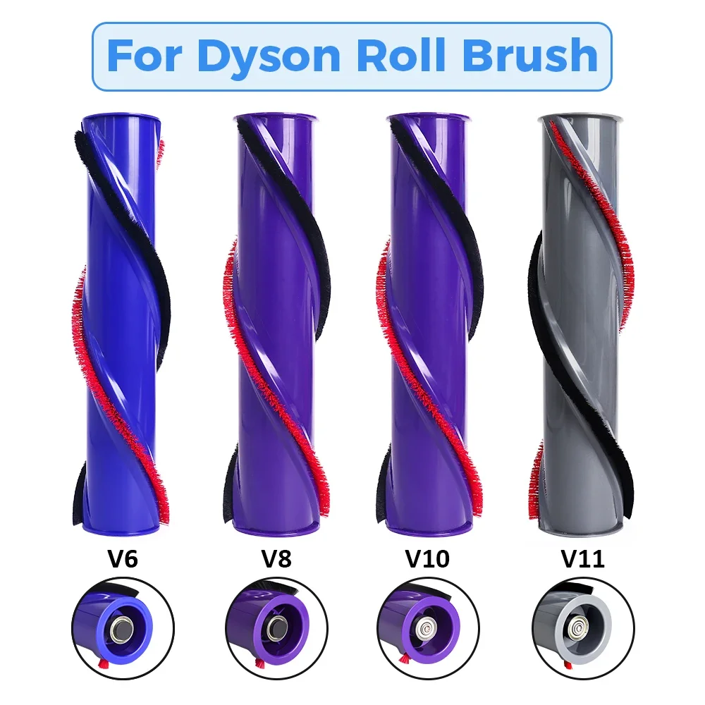 Brush Roll Parts suitable For Dyson V6 V7 V8 V10 V11 Vacuum Cleaner Soft Roller Brush Carpet Brushroll Bar Replacement Parts image 3