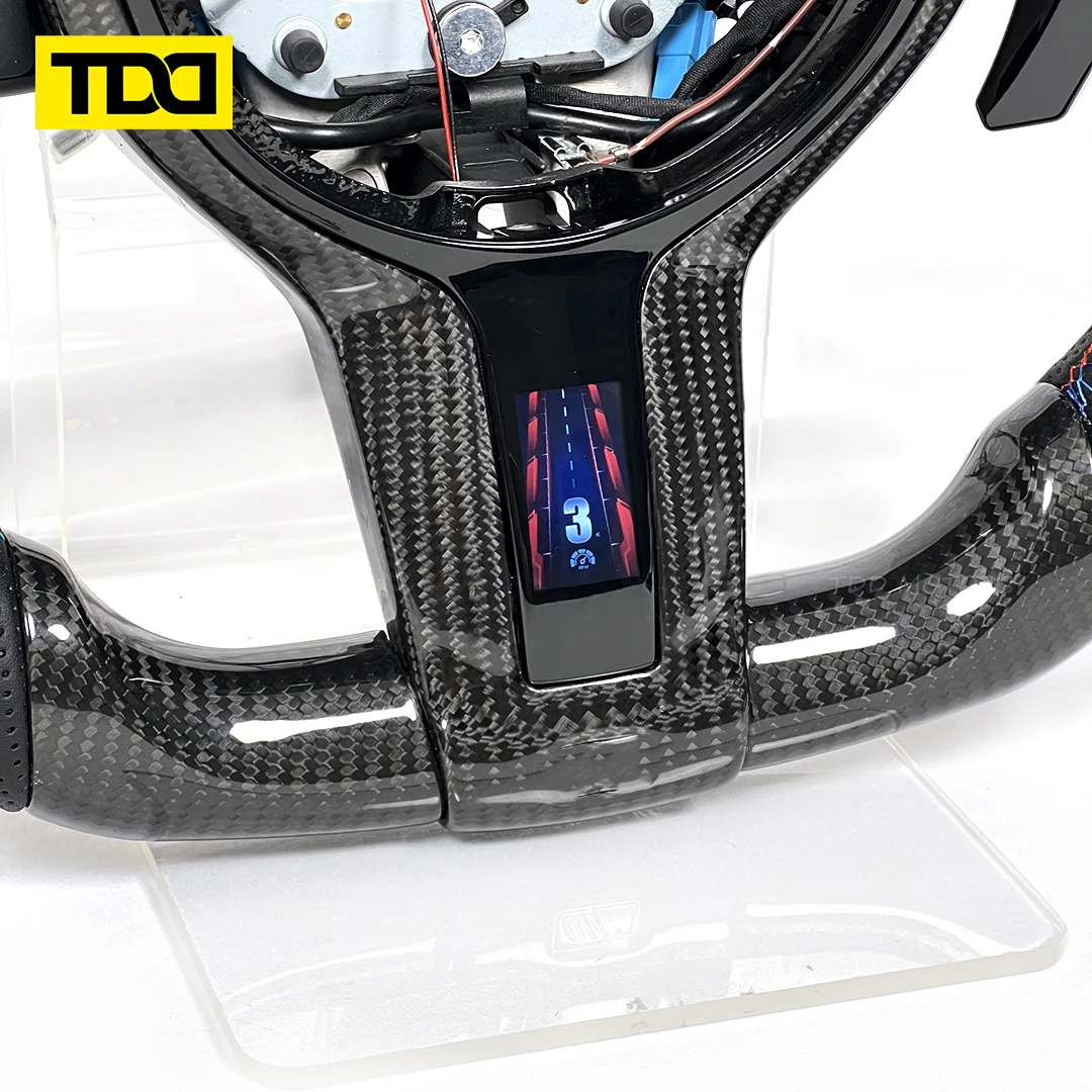 TDD Motors Smart LED Trim Compatible for BMW F Series Steering Wheel F06 F07 F10 F11 F12 F13 F01 F02 F03 5 6 7 Series