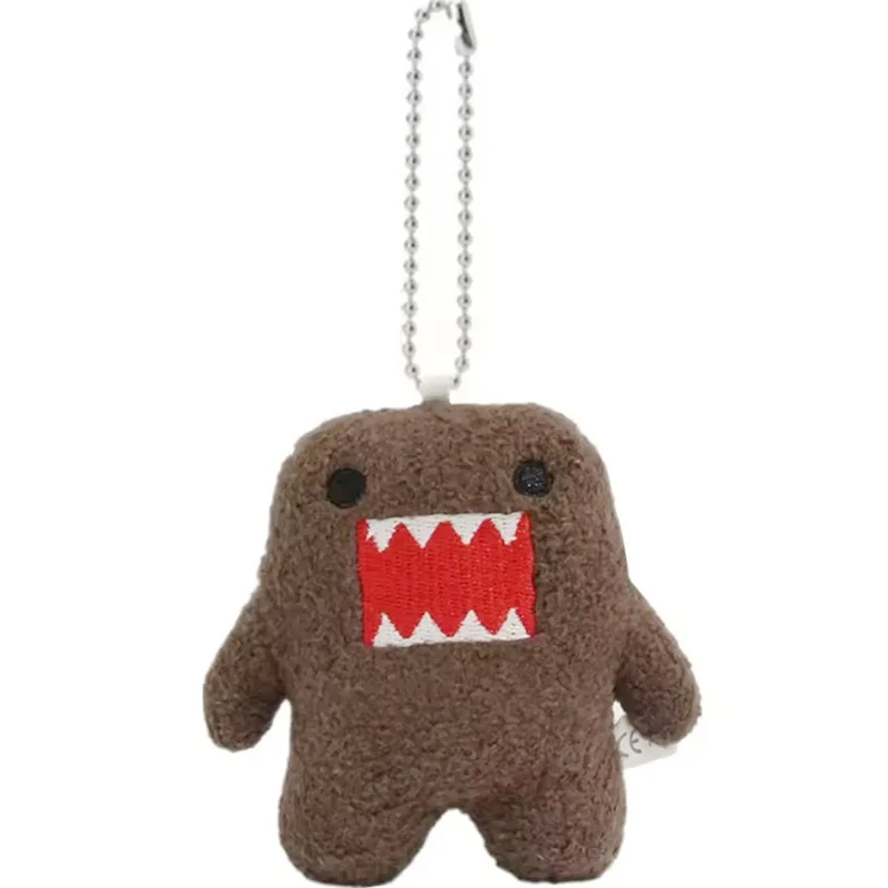 

2025 New-Hot Kawaii Cute Domo Kun Plush Keychain Anime Keyring Charm for Bag Keys Gift Collection childern's birthday gifts
