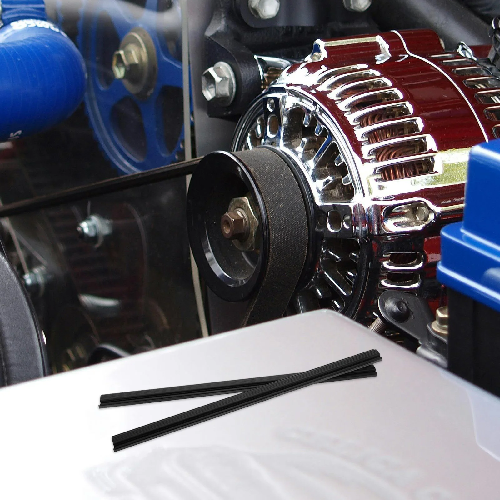 

1 Pair Universal Car Window Wiper Strips Side Window Wiper Replacement For Rain Removal Clear View Noise Reduction Durable