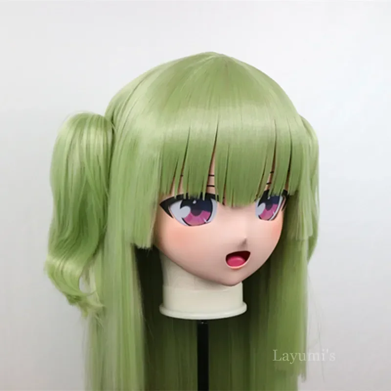 (B109) Customized Lifesize Mask Crossdressing with Backshell Silicone Anime Senren Banka Kigurumi Mask Cosplay