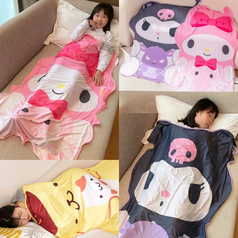 

Sanrio Character Ice Silk Cooling Blanket Thin Lightweight Summer Quilt Cool Touch Throw Blanket For Office Bedroom School Gifts