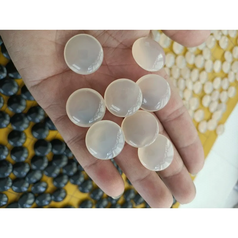 S-Grade Black and White Agate Go Stones for Wholesale Clear Material No Patterns No Impurities Ideal for Gifting and