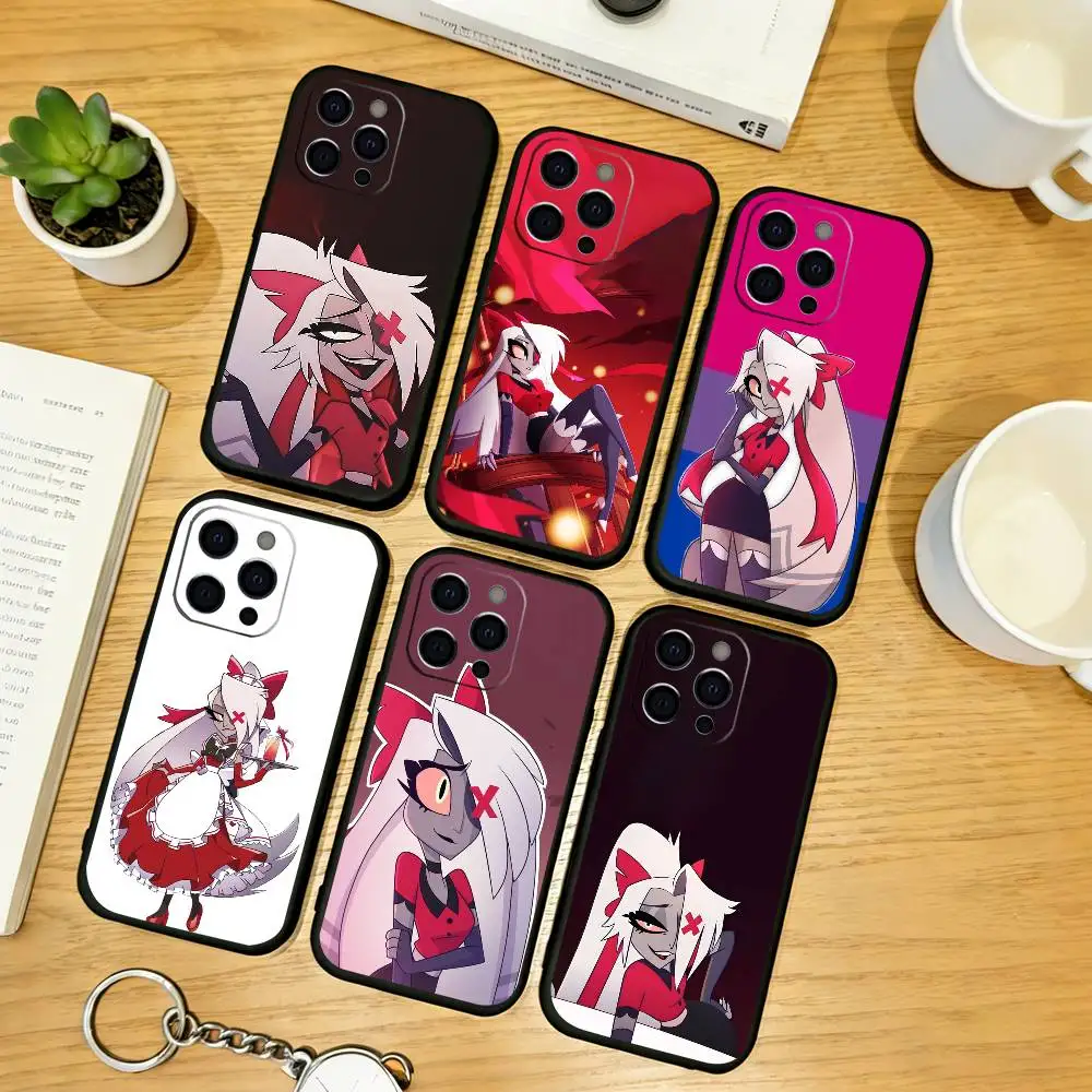 

Hazbin Hotel Vaggie Phone Case For iPhone 17,16,15,14,13,12,11 Plus,Pro Max,XS,Soft Silicone Black Cover