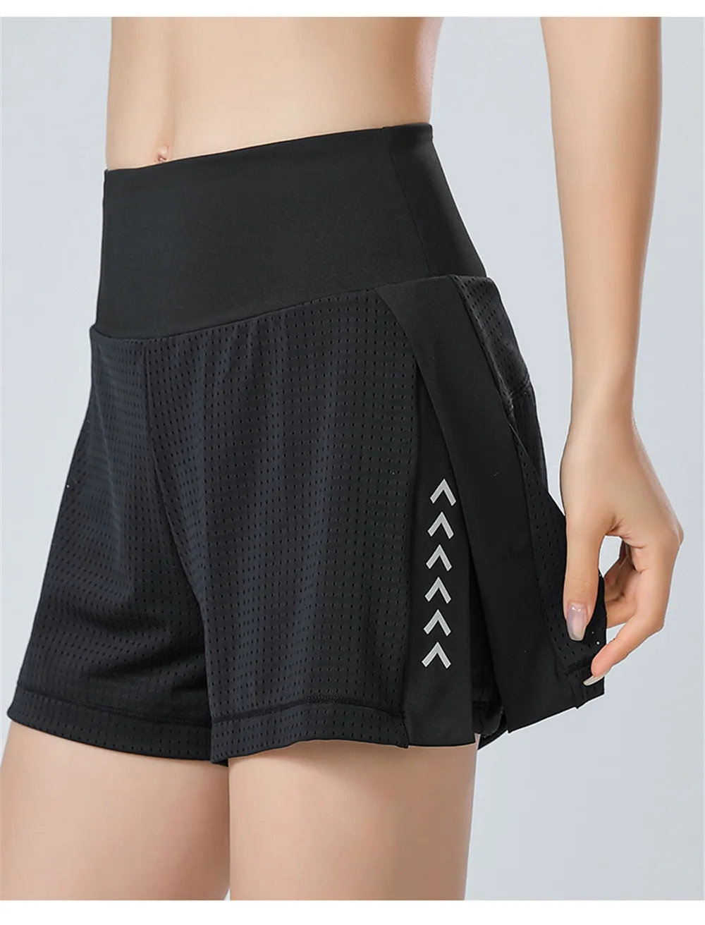High Waist Running Fitness Yoga Shorts With Pocket Women Sports Jog Bodybuilding Tennis Skirts Slim Fit Dance Dress Short Girl