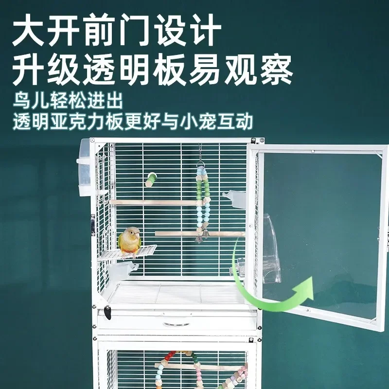 Directly from the manufacturer, various metal bird cages, pet cages, multi-functional group bird cages, advanced bird stacked